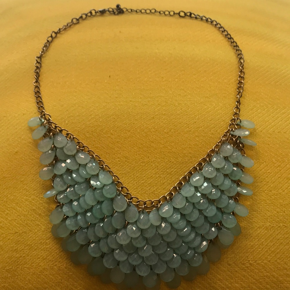 Waterfall statement necklace